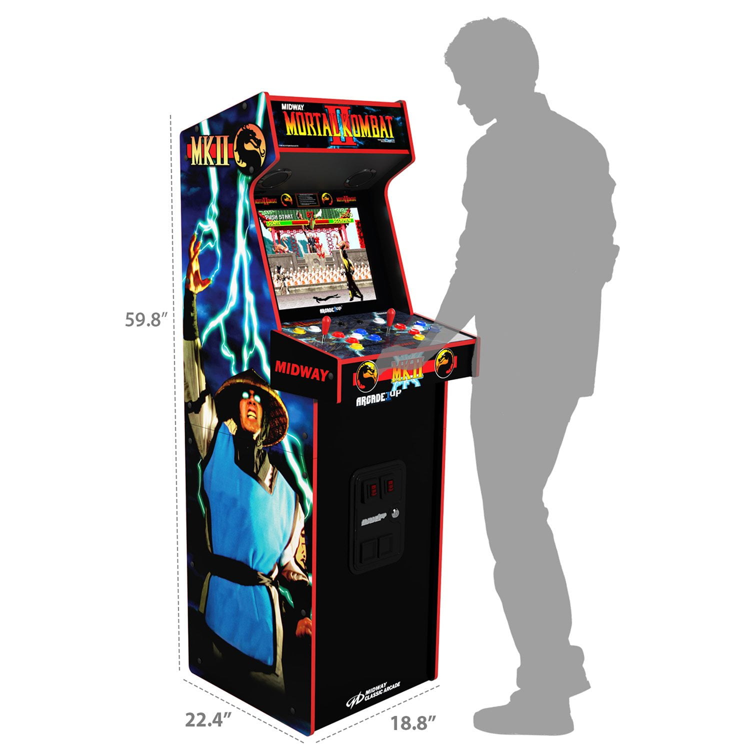 その他 ARCADE BOX Arcade1Up Mortal Kombat II Deluxe Arcade - Samsclub.com