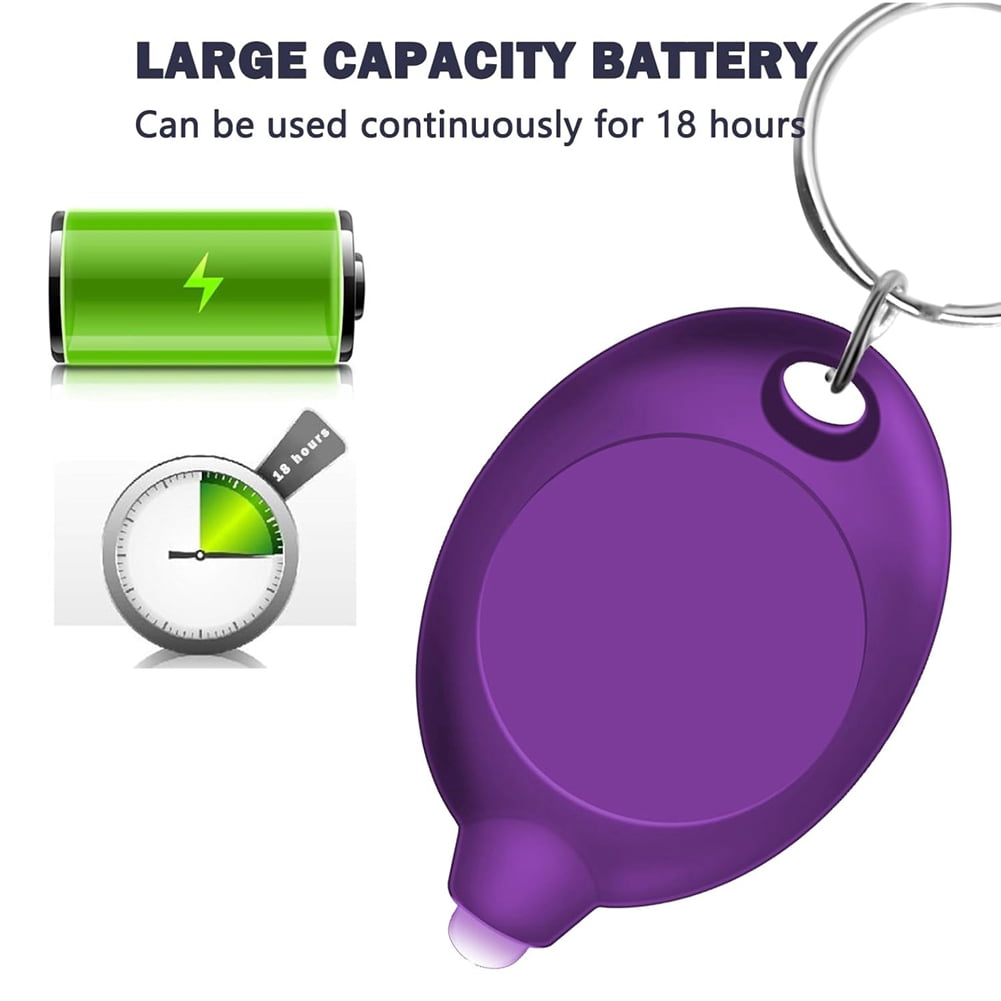 48pcs Mini UV Keychain Flashlight,Portable Black Light,12 Lumen Flashlight, Small Keychain Flashlight,Battery Included