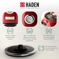 thumbnail image 4 of Hervidor eléctrico Haden Dorset 1.7L de acero inoxidable rojo, 4 of 9