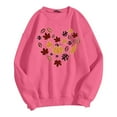 thumbnail image 4 of VBARHMQRT Women Chandails en Molleton Mode Automne et Hiver pour Femmes Thème Lettre Anglaise Décontracté Imprimé Haut à Capuche, 4 of 4