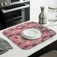thumbnail image 3 of Pioneer Flower Floral Print Pattern Kitchen Dish Drying Mat 1 Pack, Ultra Absorbent Microfiber Drainer Mat, 16"x18", 3 of 6