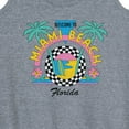 thumbnail image 3 of Instant Message - Welcome To Miami Beach - Women's Racerback Tank Top, 3 of 6