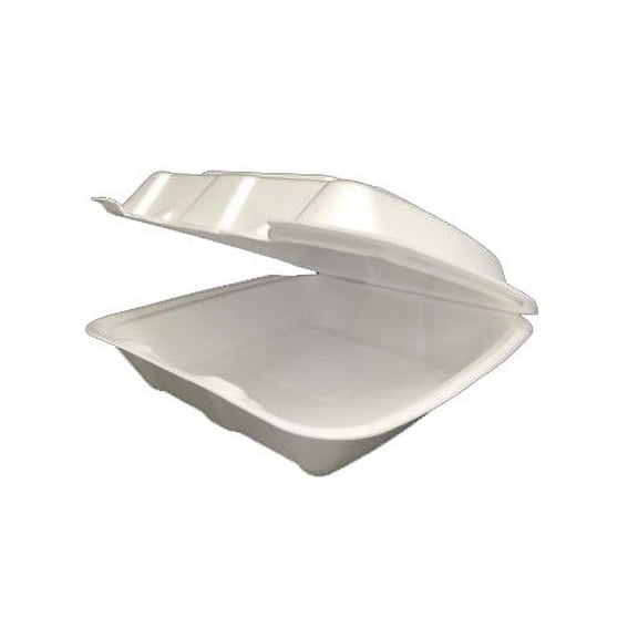 EcoPax U-Vent Hinged Foam Container, RE993S, Regal-Plain 1-Compartment | 200/Case