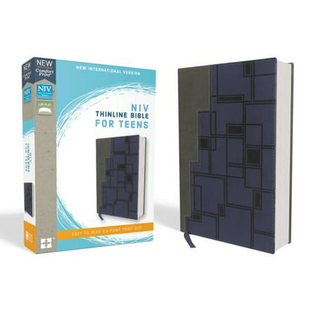 NIV, Thinline Bible for Teens, Imitation Leather, Gray/Navy, Red Letter (Best Teen Bible Study)