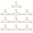 thumbnail image 2 of 10 perchas de metal para muñecas de 1/3, 1/6, 1/8 y 1/12, para abrigos, vestidos y pantalones. 75 mm de oro rosa, 2 of 8