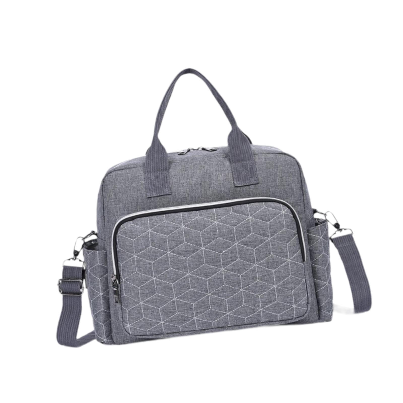 LeeQinersw Diaper Bag Diaper Bag Multifunctional Baby Essentials Waterproof Handbag for Mom gray