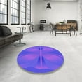 thumbnail image 4 of Ahgly Company Tapis d'Intérieur Lavables en Machine Rectangle Transitionnel Aztech Violet, 3' x 5', 4 of 7