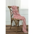 thumbnail image 3 of Rizzy Home  Hand-made Modern Striped Throw Blanket Red/Natural, 3 of 5