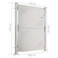 thumbnail image 6 of vidaXL Garden Gate 39.4"x49.2" Stainless Steel, 6 of 6