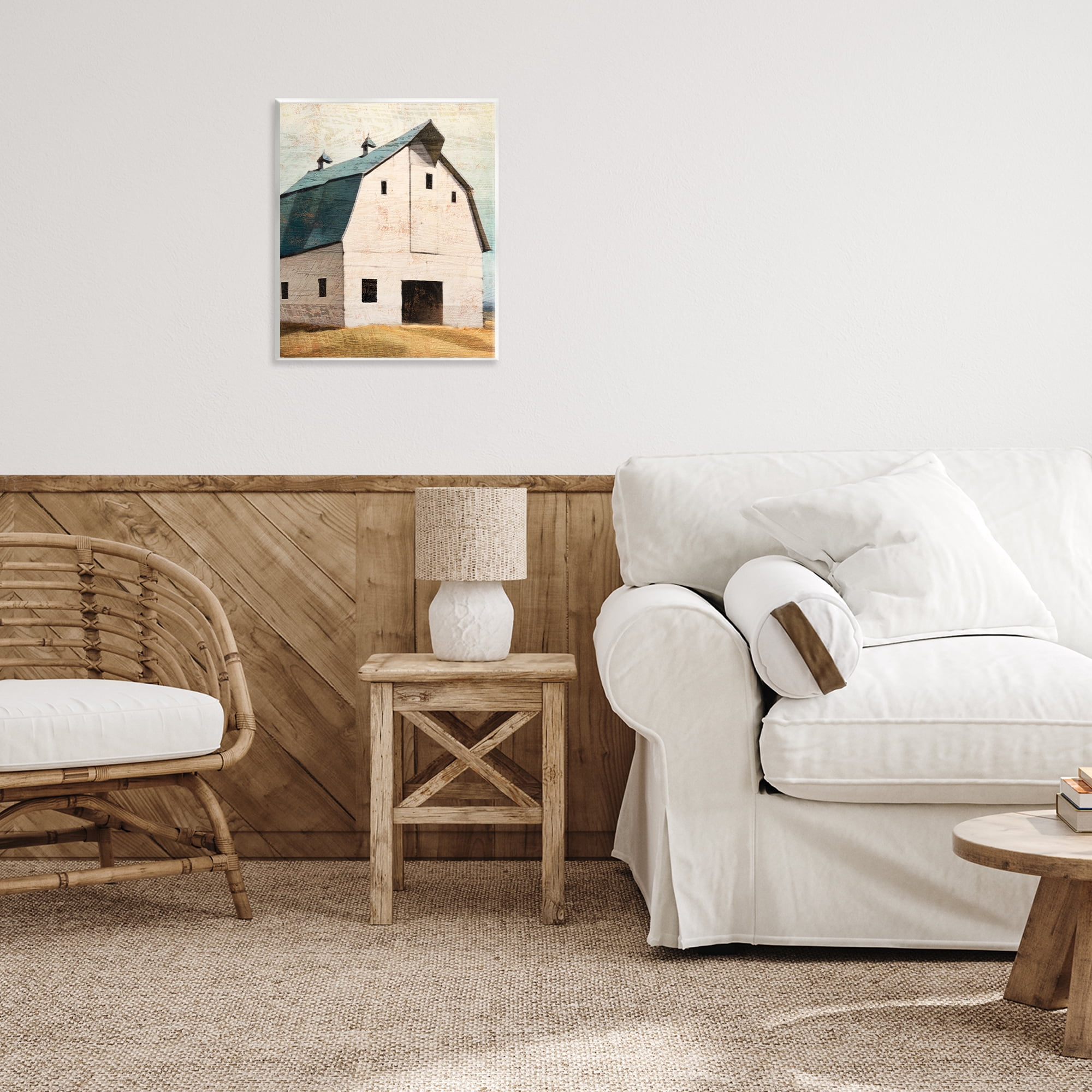 Stupell Industries Rustic Big Barn Blue Wall Plaque Art, design by Susan Jill