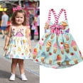 thumbnail image 2 of Robe Crème Glacée à Bretelles pour Bébés Filles, Costume d'Été, Robes Tutu, Robe d'Été, 2 of 4
