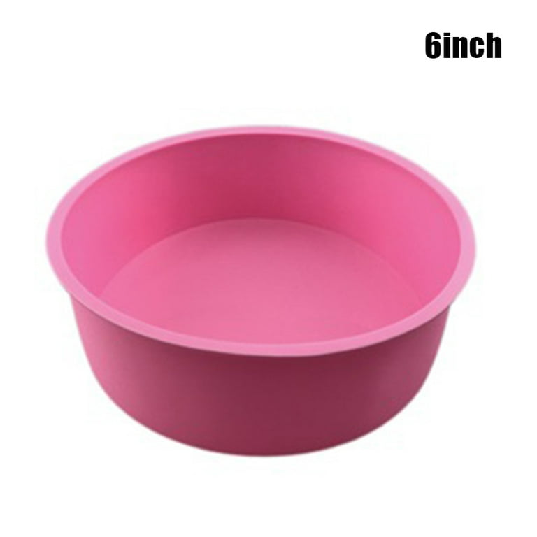 4/6/8Inch Round Silicone Cake Baking Mould Non-stick Cake Pan Tray