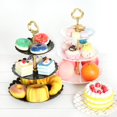 thumbnail image 4 of Newest 3 Tier Cake Stand Afternoon Tea Wedding Plates Party Tableware Display Rack, 4 of 9