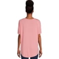 thumbnail image 3 of Time and Tru Women's V-Neck Tunic T- Shirt, 3 of 5
