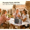 thumbnail image 6 of AM FM Radio with Best Reception, Portable Battery Operated Transistor Radios, Headphone Jack, AC Powered, Suit for Senior and Home, Black, 6 of 8