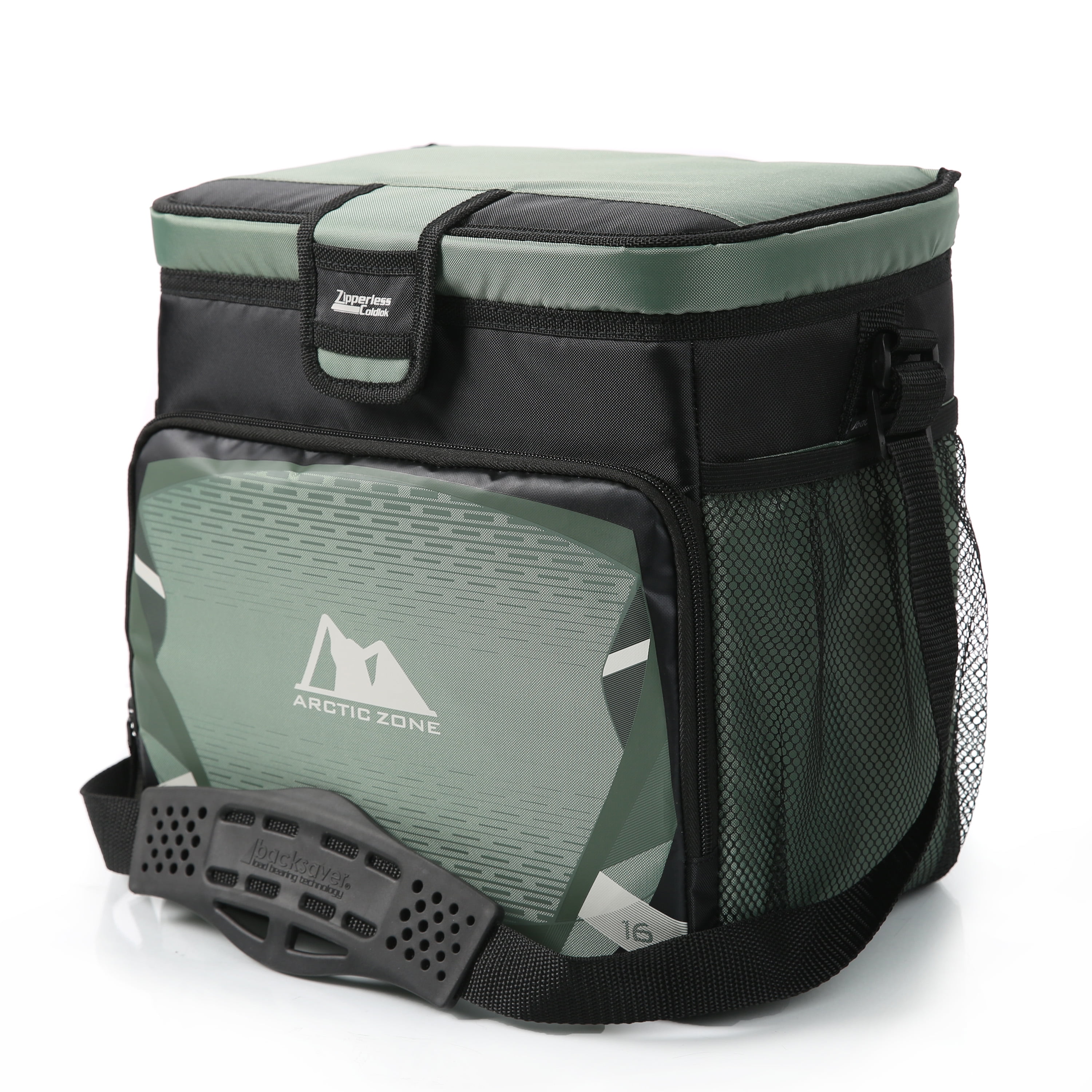Arctic Zone 16 Can, 11 Quart Zipperless Soft Cooler, Green