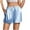 Light Blue, variant on Kaemgyyd Womens Silk Satin Pajama Shorts Cute Tie up Solid Color Sleep Shorts Summer Lounge Pj Bottoms with Pockets Sleepwear