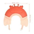thumbnail image 4 of OULII 1Pcs Adjustable Baby Hair Washing Visor in Red Plastic for Young Children, 4 of 6