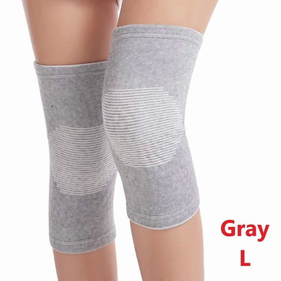 1 Pair Bamboo Compression Knee Sleeves, Soft Elastic Knee Support Brace for Joint Pain Relief