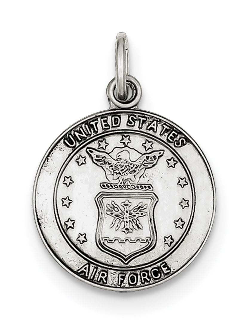 Jewelry by Sweet Pea - 925 Sterling Silver US Air Force Medal (18x23mm ...