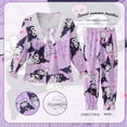 thumbnail image 4 of Pijama para niños Cinnamoroll, traje de manga larga, Kawaii Anime Sanrioed Melody Kuromi, dibujos animados, otoño e invierno, ropa de dormir bonita para niños, 4 of 5