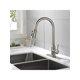 thumbnail image 3 of SINLOOG Single Handle High Arc Pull Out Kitchen Faucet,Single Level Stainless Steel Kitchen Sink Faucets with Pull Down Sprayer, 3 of 4