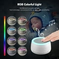 thumbnail image 3 of Machine Desktop Rechargeable White Noise Machine Sleep Therapy Sound Machine 30 Soothing Sounds 30min/60min Timer/Loop Playback BT Connection with Colorful Touch Control Night, 3 of 7