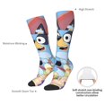 thumbnail image 5 of Saiise Bluey Funny Socks Men Women Boys Kids Adults Novelty Graphic Crew Tube Socks Crazy Design Casual Dress Socks for Sports,Running,Travel, 5 of 7