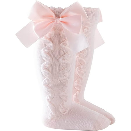 

QWZNDZGR Soft Kid Socks Mid-Calf Baby Stockings Toddler Solid Sock Knee-High Length Socks Princess Girls Baby Care Rattle Socks