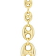 thumbnail image 2 of 14k Yellow Gold Graduated Puffed Mariner Drop Earrings Dangle Earring for Women, 2 of 2