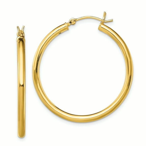 Primal Silver Sterling Silver Gold Tone Hoop Earrings