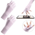 thumbnail image 2 of THLKIF 1 Pairs Sun Protection UV Gloves for Women Fingerless Hand UV Protection Glove for Gel Manicures Summer Driving Biking, 2 of 6
