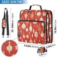 thumbnail image 2 of FORMRS Zipper Binder with Shoulder Strap 2-inch Ring 500 Sheet Capacity File Bag, Christmas Ornaments Pattern, 2 of 5
