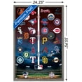 thumbnail image 3 of MLB League - Logos 24 Wall Poster, 22.375" x 34" Framed, 3 of 5