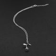 thumbnail image 5 of 3Pcs harmtty Women Fashion Rose Leaf Pendant Alloy Long Chain Necklace Party Jewelry Gift, 5 of 8