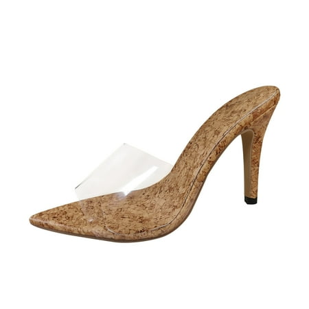 

ZHAGHMIN Womens House Shoes Toe Fashion Open Transparent High Shoes Pointed Toe Sandals Strap Heel Women S Women S Sandals Womens Sandals Size 8 Wedges Sandals For Women En Women Sandals Size 7 Casu