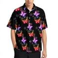 thumbnail image 2 of Blusas con estampado 3D de mariposas para niños, ropa hawaiana de manga corta con estampado de animales para hombres, ropa de calle, camisas de playa, tops de lujo, 2024, 2 of 5