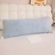 thumbnail image 1 of Almohada larga de terciopelo para dormir de lado - 60 cm/23,62 pulgadas - Suave almohada para sofá y cama - Cojín para dormir en dormitorios y mesitas de noche - Opciones en rosa, amarillo, gris y, 1 of 6