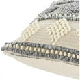 thumbnail image 2 of Surya Anders ADR-006 20 x 20" Square Cotton Pillow Cover in Slate Gray/Beige, 2 of 4