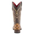 thumbnail image 3 of Ferrini Womens Bronco Pirarucu Print Embroidered Square Toe Cowboy  Mid Cal, 3 of 5