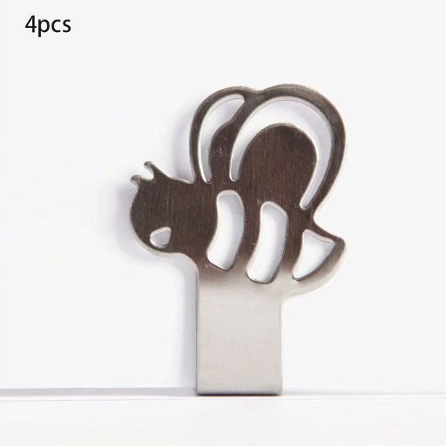 4 clips para mantel al aire libre de acero inoxidable antideslizante, soporte para mantel grueso para el hogar, accesorio para cubiertos para cocina, oficina, restaurante, picnic, boda JM