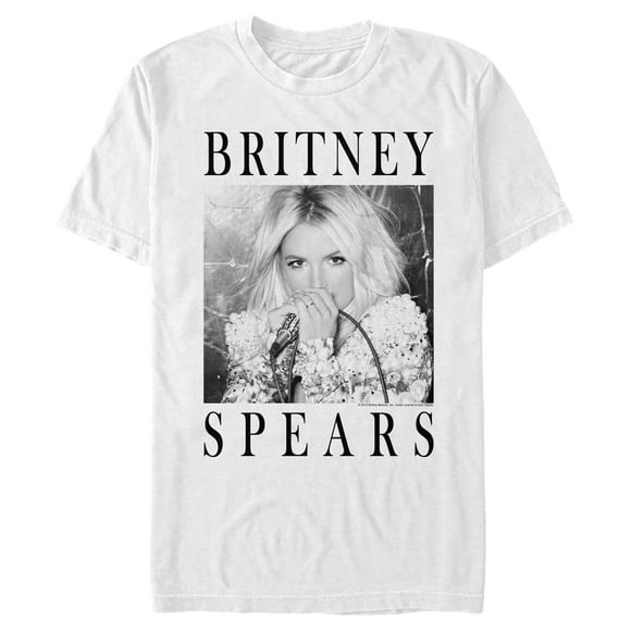 Men's Britney Spears Classic Star Frame  T-Shirt - White - Small