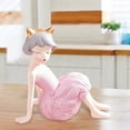 thumbnail image 1 of Estatua moderna de niña en , artesanía de mesa, figura decorativa de resina coleccionable, escultura de doncella para decoración , , estiloC 10cmx8cmx8cm Baoblaze Figuritas de niña de resina, 1 of 8