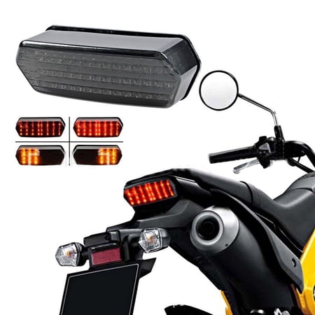 Big Savings! Integrated LED Tail Light & Turn Signal Brake Light for Honda Grom 125 MSX 14-16, Motorcycle LED Signal and Brake Light Combo Deals of The Day Clearance!