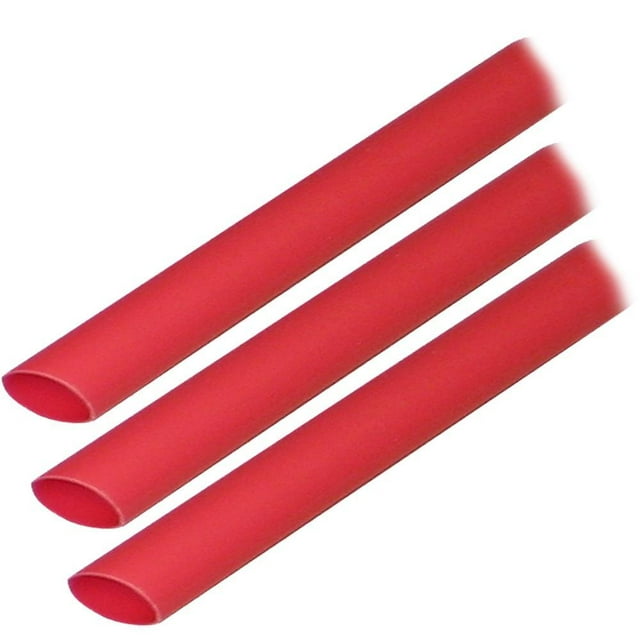 Ancor Tube Adhésif Rétractable à Chaud (ALT) - 3-8 Pouces x 3 Pouces - Lot de 3 - Rouge