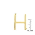 thumbnail image 4 of SuperJeweler H Initial Sideways Necklace for Women, Gold, 18", 4 of 6