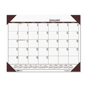 House Of Doolittle 12441 EcoTones Moonlight Cream Monthly Desk Pad Calendar 22 x 17