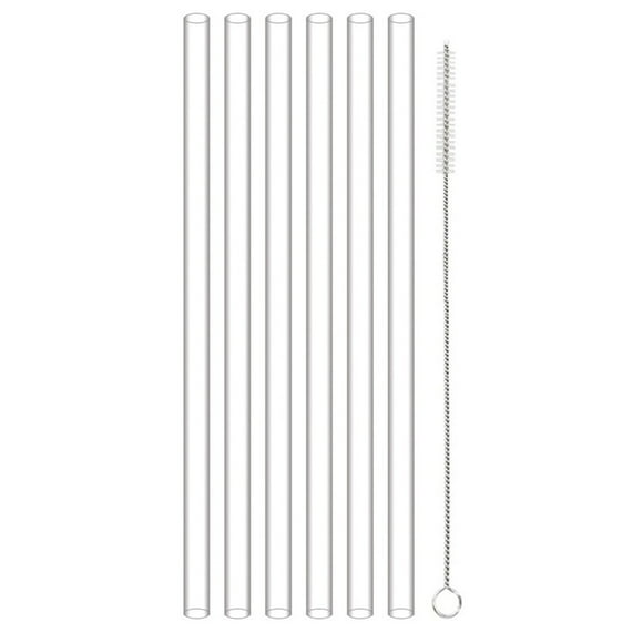 6 Pack Glass Straws For Owala 40 Oz Tumbler Drinking Cup Straws Drinking Cup Straw Replacements Kitchen Dining Bar Straws