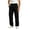 Black, variant on Mens Cargo Pants Button Zipper Fly Straight Leg Pants Casual Outdoor Hiking Work Trousers