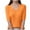 Orange1, variant on Maean Girls Shirt Short Sleeve Ribbed Lightweight V Neck Tops Girl Kids Summer Casual Blouses